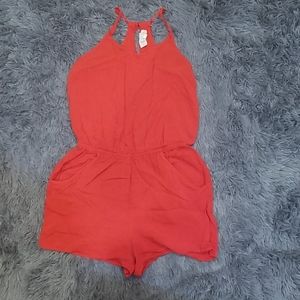 Pink Rose women's romper